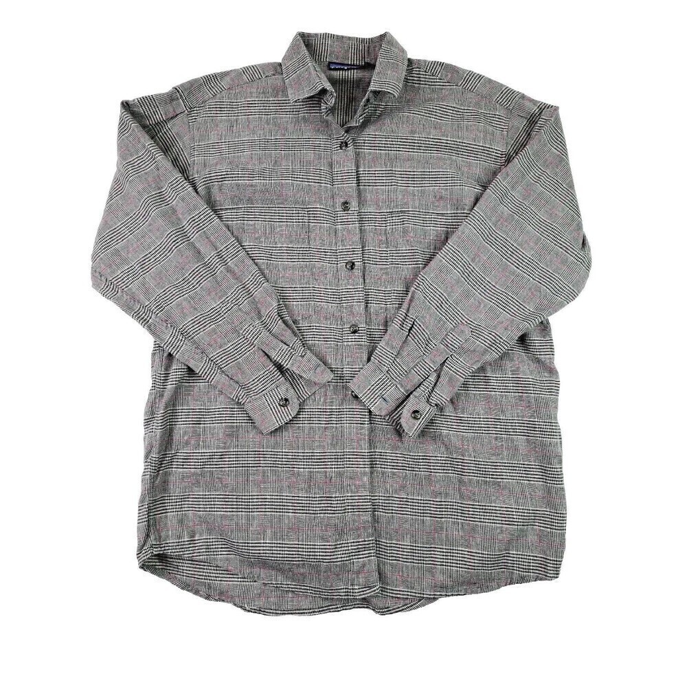 Patagonia Women's Lightweight Outdoor Plaid Button Up Black/Purple Size M